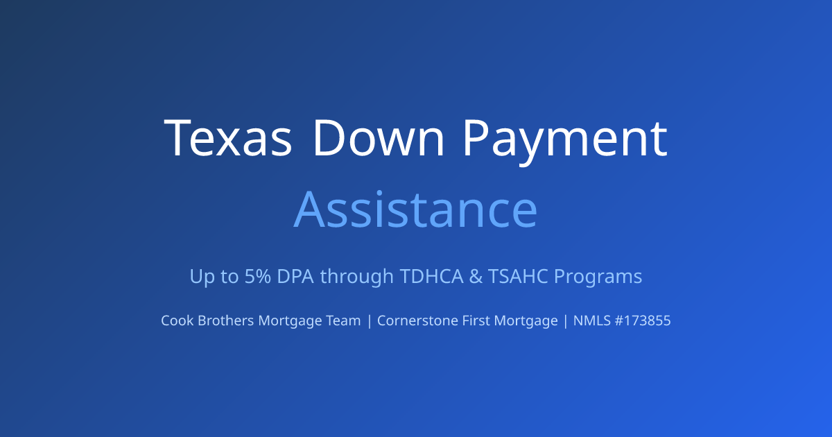 Texas First-Time Home Buyer Down Payment Assistance